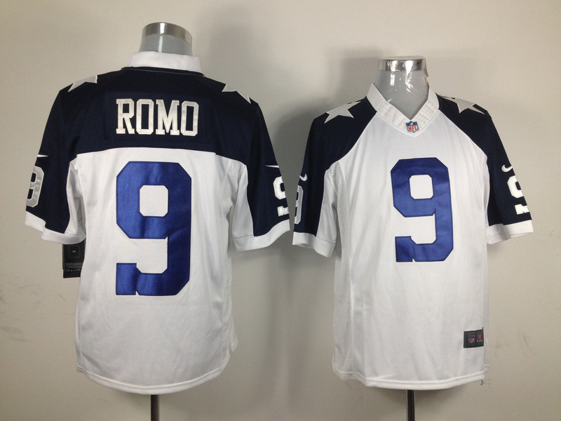 Dallas Cowboys 9 Romo White Thanksgiving Nike Game Jersey
